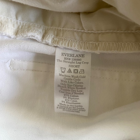 Everlane Women's Straight Leg Pants in Cream - Picture 5 of 5